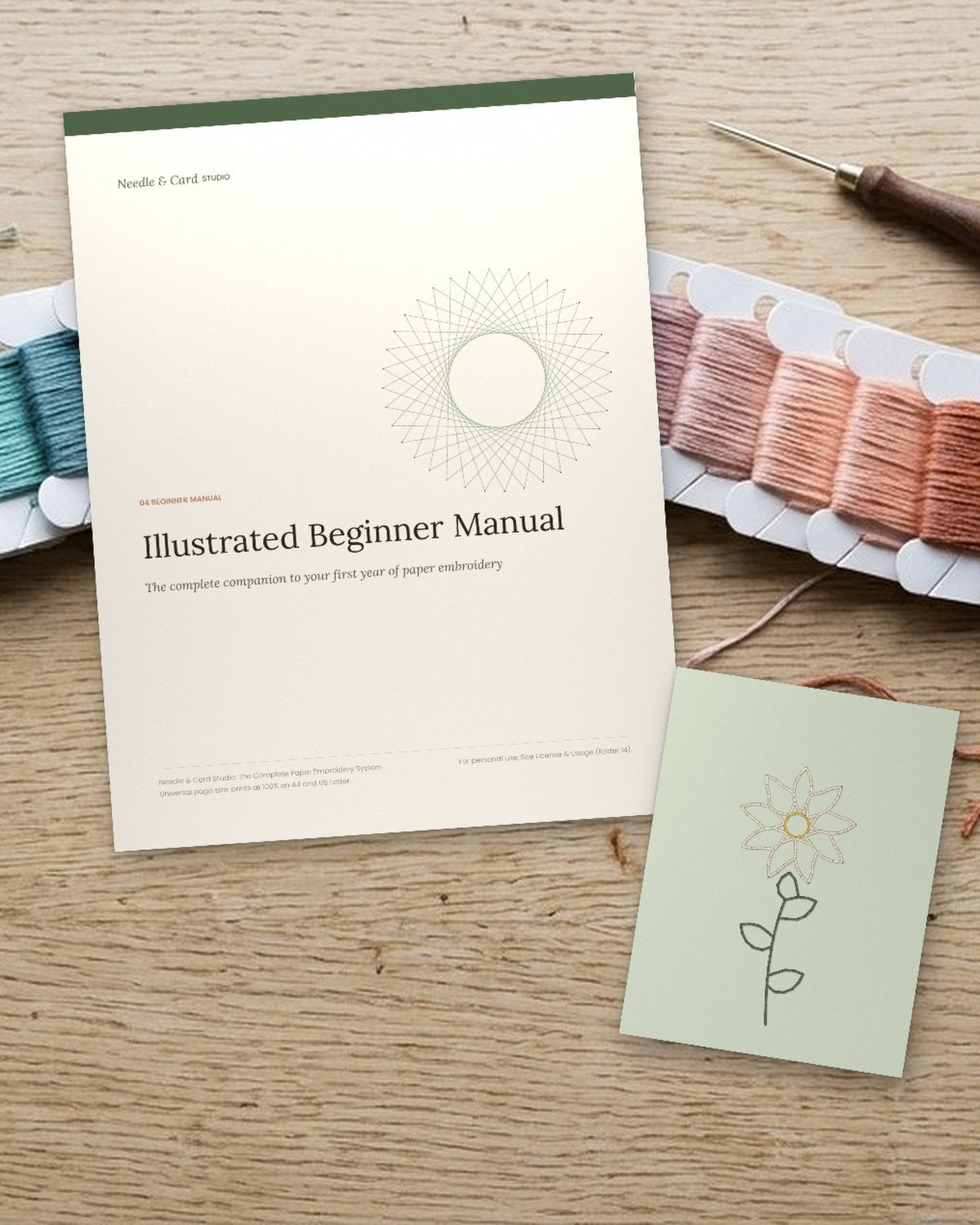 Printed cover of the illustrated beginner manual